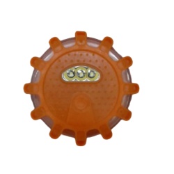 Emergency LED Flare Orange Magnetic 15 LEDs 4 Round"
