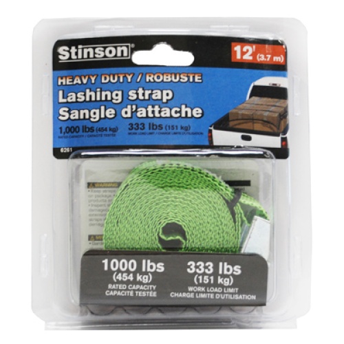 Lashing strap 12 foot 3.7m 1000lb 454kg Stinson