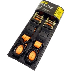 Ratchet tie down 2 pc 1x15' Heavy duty"