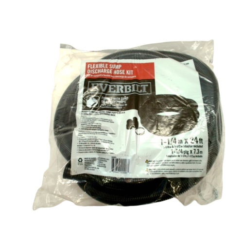 Flexible Sump Discharge Hose Kit 1-1/4 X 24' Everbilt