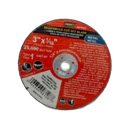 Cut-off Wheel Metal 3 X 1/16" Mibro (or 10/$7.99)"