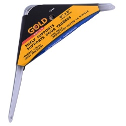 Bracket Shelf White 6 X 8" 2pk."