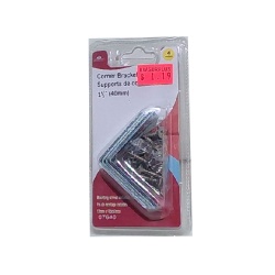 Corner Brackets 1-1/2  4pcs. Set W/ Screws"