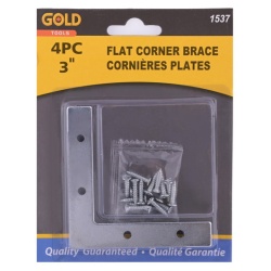Corner irons flat 3 inch