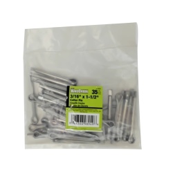 Cotter Pins 3/16 x 1-1/2" 35pk.  Kingchain"