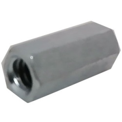 Coupling Nut 1/4-20 X 7/8" For Threaded Rod (1.82lbs/100pcs)"