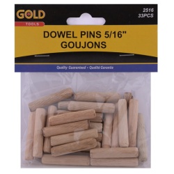 Dowel pins 5/16 inch 33 piece