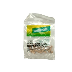 Flat Head Plug 5/16 25pk. Hardwood Wolfcraft"