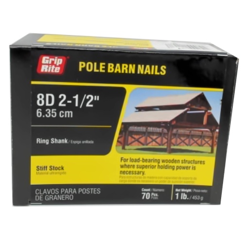 Pole Barn Nails 8d 2-1/2 70pcs
