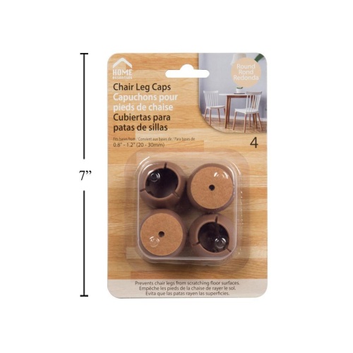 Round Chair Leg Caps 4-pc. 20-30mm. Home Essentials