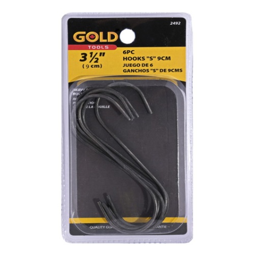 S-hooks 3.5 inch 9cm 6 pc
