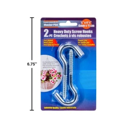 Screw Hooks 2-pc Heavy Duty, b/c Home essentials Master Pro