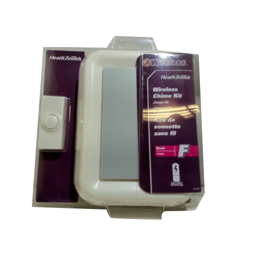 Wireless Doorbell Kit Basic 2 Sounds Battery Operated Heath Zenith