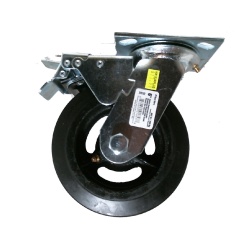Caster rubber swivel 6 inch with brake 485 lb 220kg