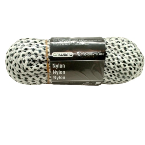 Diamond Braid Rope Black & White 7mm X 75' 300lb Onward