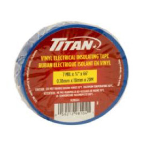 BLUE P.V.C.ELECTRICAL TAPE 18mm x 20m TITAN
