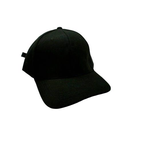 Ballcap Plain Black Adjustable