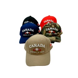 Baseball Cap Canada Strong & Free Assorted Colours