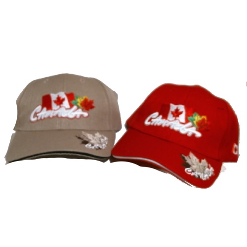 Canada Cap Flag w/Leafs Ass't Colours
