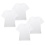 Men's White T-Shirt 4pk. Medium Fila Classic Crew Neck Tag Free