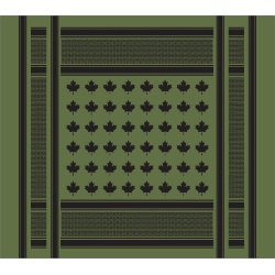 Shemagh head wrap - maple leaf