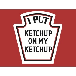 T-Shirt with print - Ketchup - M