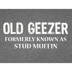 T-Shirt with print - Old Geezer - L