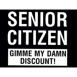 T-Shirt with print - Senior Citizen - XL