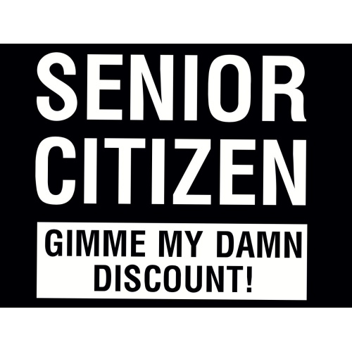 T-Shirt with print - Senior Citizen - XL