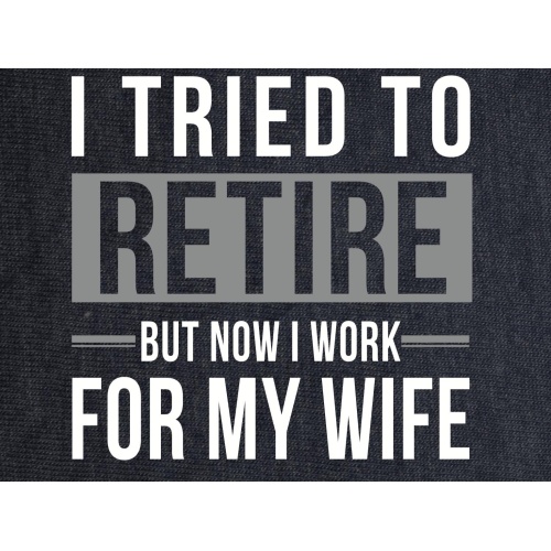 T-Shirt with print - Tried To Retire - XL