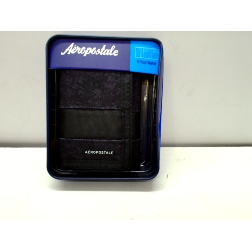 Aeropostale Trifold Wallet Black Camo
