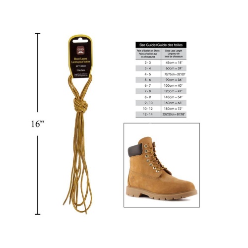 Boot Laces 63 Yellow Gino's