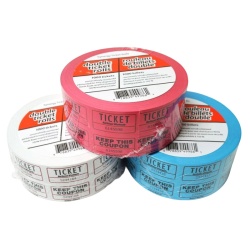 Admit One Ticket+coupon, 1000/roll