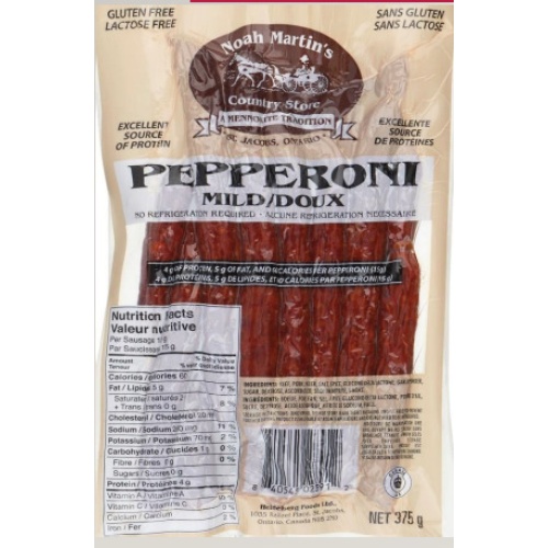 Pepperoni - Mild 375g - Heidelberg Foods Ltd. Made in Canada