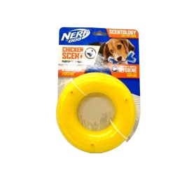 Dog Toy Chicken Scented Scentology Max Tuff Chew Ring Nerf Dog