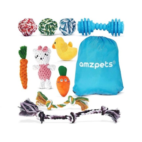 Knotted Puppy Toys Asstd 10pc set