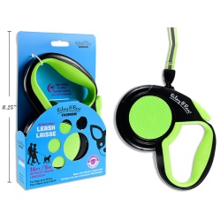 Retractable Leash 16ft with Reflector Lime Green Only.