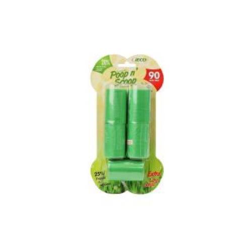 poop 'n scoop refill bags 5 rolls - 90 bags