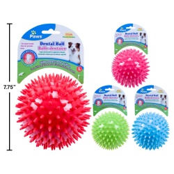 Round Dental Ball, 4.3 Dia. 4 colours - Paws"