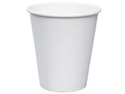 HOT CUPS 12OZ WHITE SINGLE WALL 25/SLEEVE CAFE EXPRESS