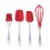 Kitchen Utensils Set 4pc. Silicone Heads Farberware