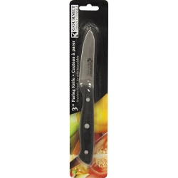Knife Paring 3 SS BLK Handle"
