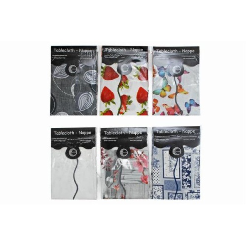 Pvc Table Cloth Assorted 54  X   72