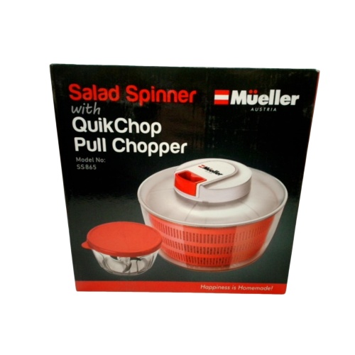 Salad Spinner w/Quick Chop Pull Chopper Mueller Austria