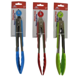 Silicone Tong 9 Inch Assorted Colours