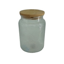 Storage jar with bamboo lid 1L 34oz