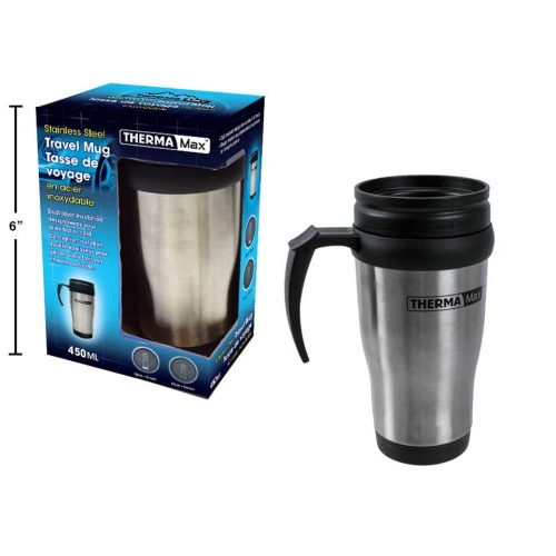 Travel Mug Stainless Steel 450mL, Colour Box Therma Max