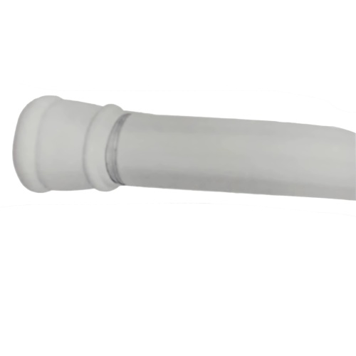 Adjustable tension shower curtain rod 41-74 inch 104x188cm white