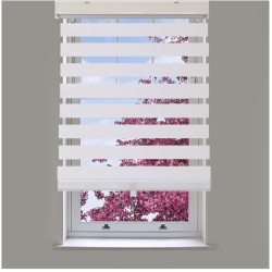 Blinds White cordless polyester 40 inch x 84 inch