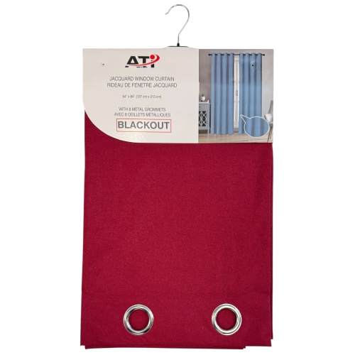 Curtain 54X84FuLinen Blkout-Burg